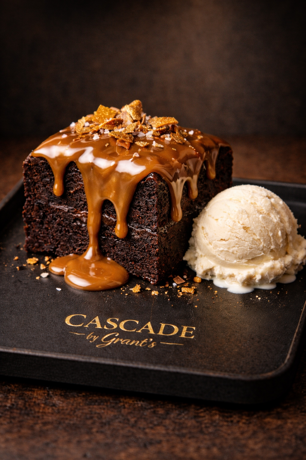 Golden caramel cascade — Trillionaire